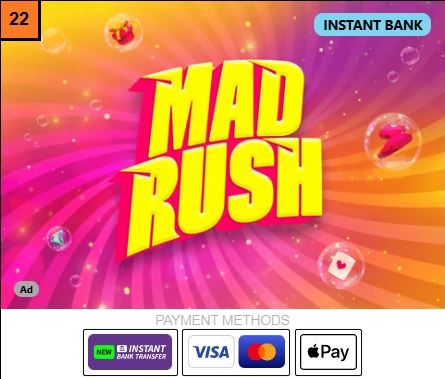 Mad Rush – Up to 8000 Free Spins