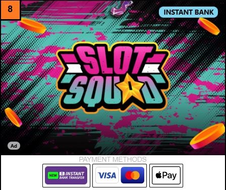 Slot Squad – €1,000 + 888 Free Spins